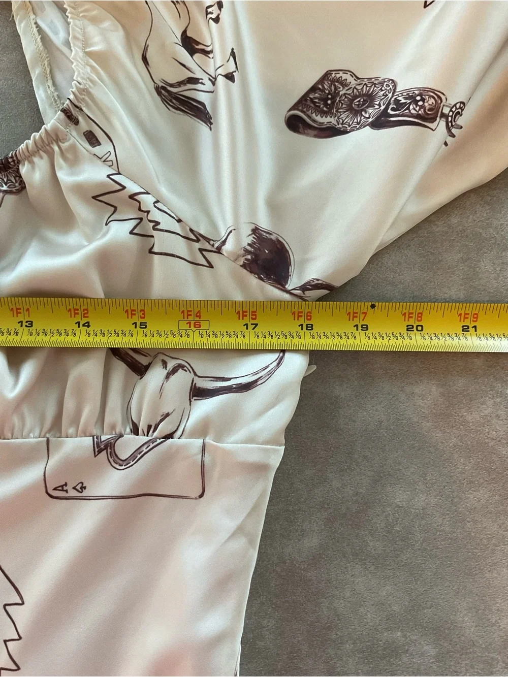 Bailey Rose NWT Western Cowboy Print Mini Dress XL Long Sleeve Rodeo - Picture 6 of 7
